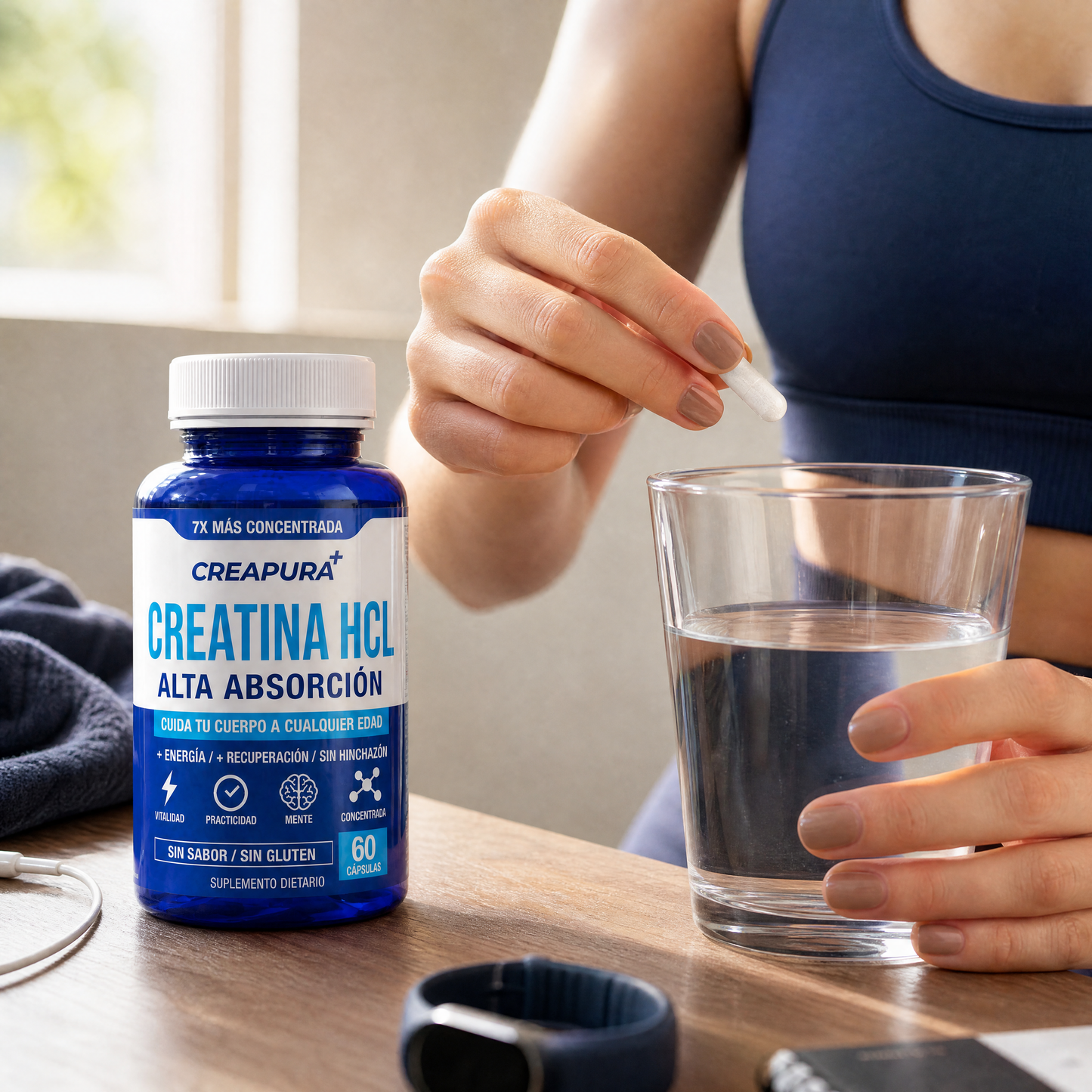 Creatina HCl en Cápsulas | Sin Sabor – CREAPURA