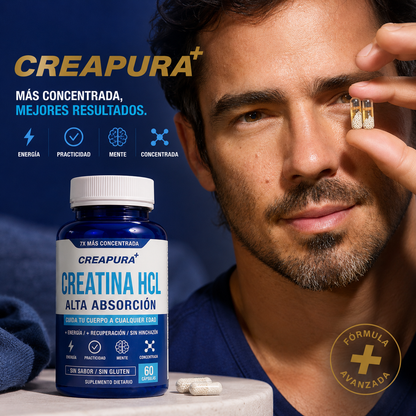 Creatina HCl en Cápsulas | Sin Sabor – CREAPURA